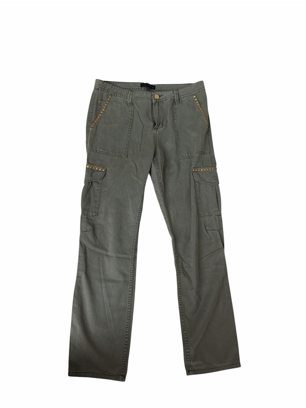 Sanctuary Olive Green Cargo Pants with Stud Details